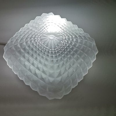 Small Minimalist Frosted Glass Ceiling or Wall Lamp, 1990s-SCS-1167623