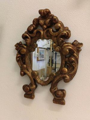 Small Mirror with Carved Gilt Frame, 1800s-ZFY-1720722