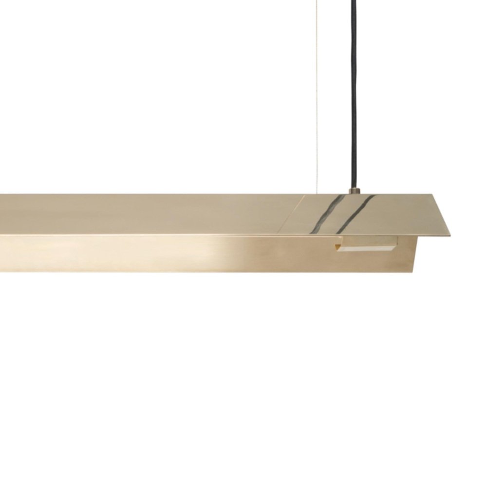 Small Misalliance Brass Suspended Light by Lexavala