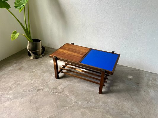 Small Modernist Blue Coffee Table, 1960-WKI-2023717