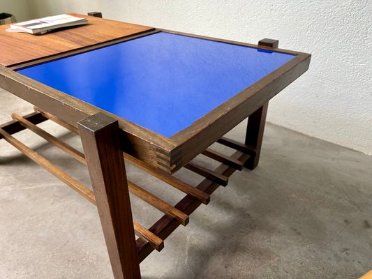 Small Modernist Blue Coffee Table, 1960-WKI-2023717