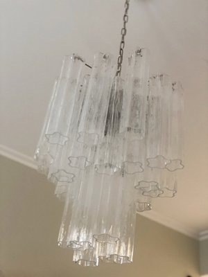 Small Murano Chandelier in Clear Glass-ARN-2013025