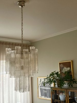 Small Murano Chandelier in Clear Glass-ARN-2013025