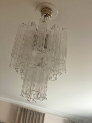 Small Murano Chandelier in Clear Glass-ARN-2013025