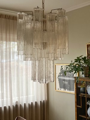 Small Murano Chandelier in Clear Glass-ARN-2013025