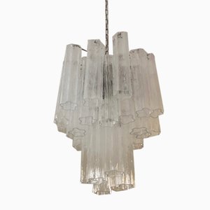 Small Murano Chandelier in Clear Glass-ARN-2013025