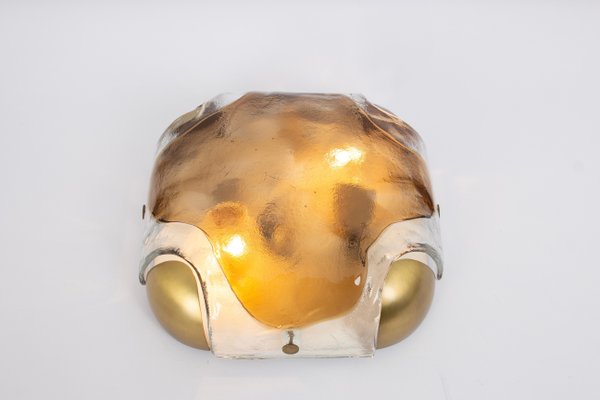 Small Murano Glass Flush Mount attributed to Kaiser, Germany, 1970s-UGR-1754142