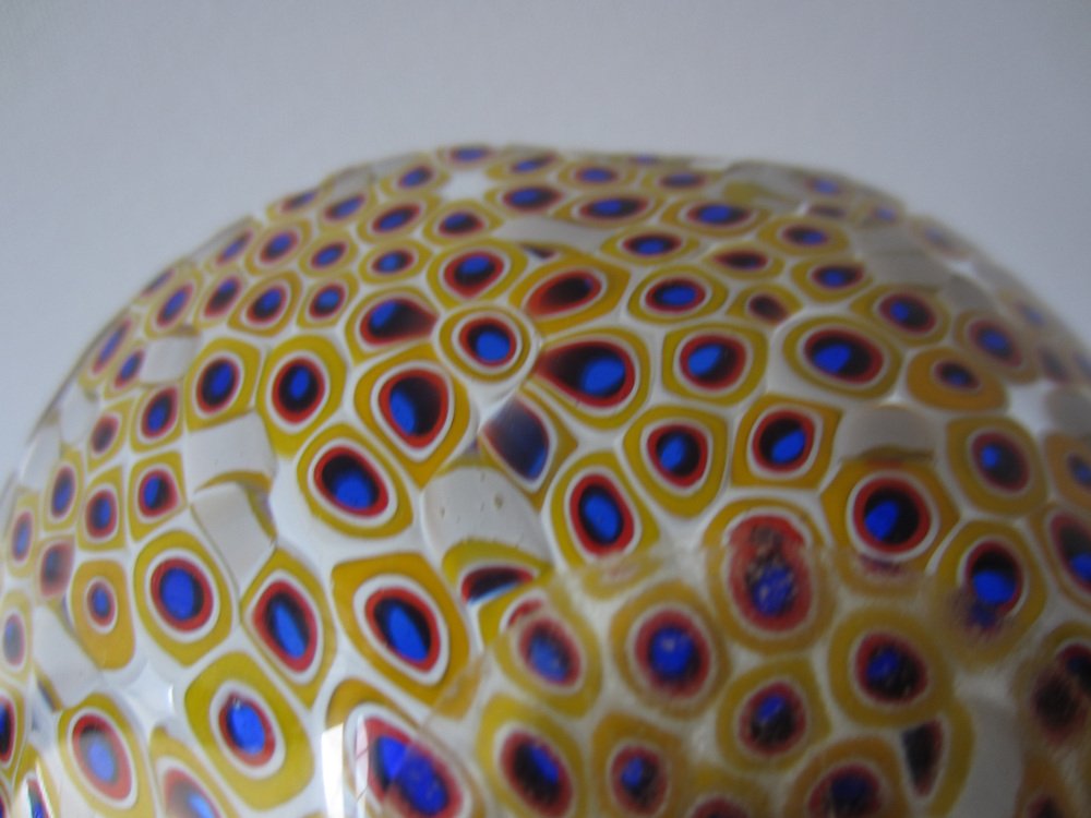 Small Murano Glass Murrine Bowl attributed to Fratelli Toso