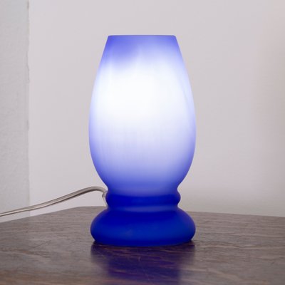 Small Murano Glass Satin Table Lamp attributed to Giesse Milan, Italy-MPO-1402424