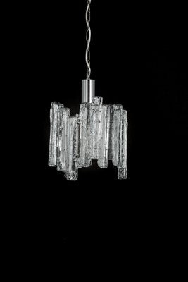 Small Murano Ice Glass Pendant Light, Germany, 1970s-UGR-1085379