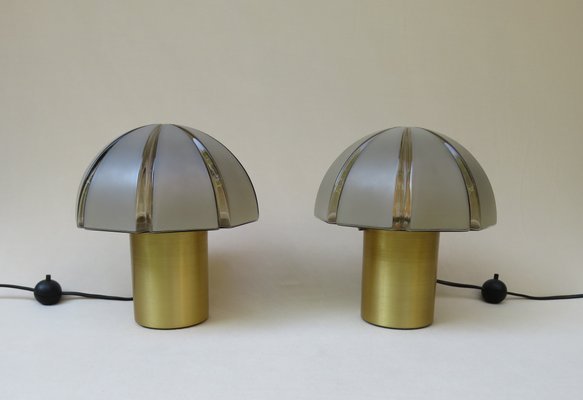 Small Mushroom Table Lamps from Peill & Putzler, 1970s, Set of 2-EY-1168333