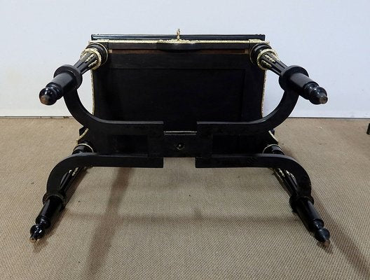 Small Napoleon III Mid 19th Century Black Wooden Desk-RVK-1118405