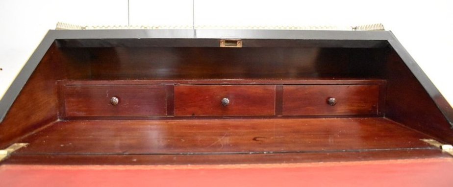 Small Napoleon III Sloping Desk in Blackened Pearwood, Early 19th Century-RVK-932841