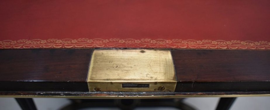 Small Napoleon III Sloping Desk in Blackened Pearwood, Early 19th Century-RVK-932841