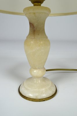 Small Neoclassical Italian White Marble Table Lamp, 1920s-XNH-564534