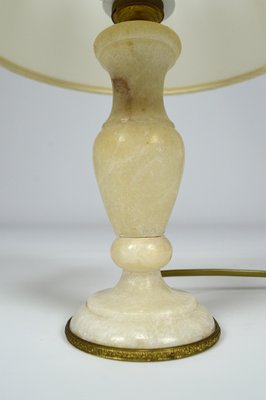 Small Neoclassical Italian White Marble Table Lamp, 1920s-XNH-564534