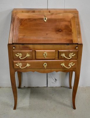 Small Office Slope Birch Desk in the Louis XV Style-RVK-767761