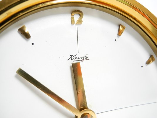 Small Original Brass Table Clock by Kienzle, 1960s-RR-2042108