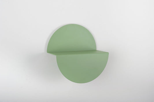 Small Pale Green Half Moon Shelf by Anna Mercurio for Formae