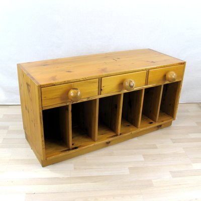 Small Pine Sideboard or Bench by Sven Larsson, Sweden, 1970s-YGE-1090164