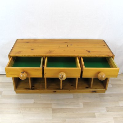 Small Pine Sideboard or Bench by Sven Larsson, Sweden, 1970s-YGE-1090164