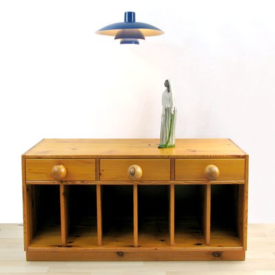 Small Pine Sideboard or Bench by Sven Larsson, Sweden, 1970s-YGE-1090164