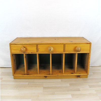 Small Pine Sideboard or Bench by Sven Larsson, Sweden, 1970s-YGE-1090164