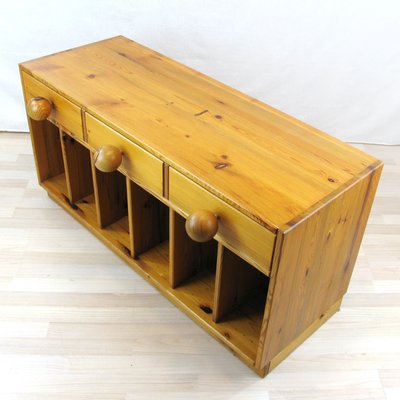 Small Pine Sideboard or Bench by Sven Larsson, Sweden, 1970s-YGE-1090164