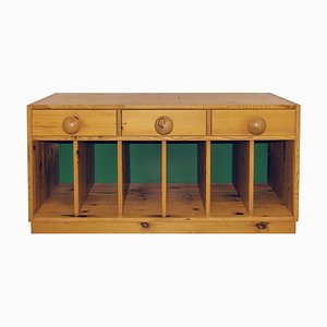 Small Pine Sideboard or Bench by Sven Larsson, Sweden, 1970s-YGE-1090164