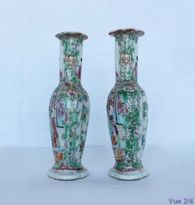 Small Porcelain Baluster Vases, Set of 2-RVK-1080470