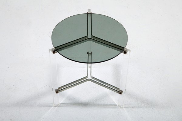 Small Postmodern Acrylic Glass Side Table-QVY-1145107