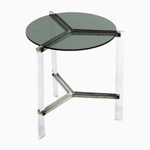 Small Postmodern Acrylic Glass Side Table-QVY-1145107