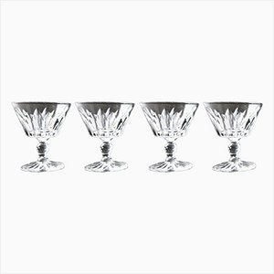 Small Pyramid Liqueur Glasses in Crystal by Fritz Kallenborg for Kosta, Set of 4-JKV-1796626