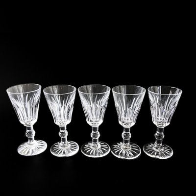 Small Pyramid Liqueur Glasses in Crystal by Fritz Kallenborg for Kosta, Set of 5-JKV-1795750