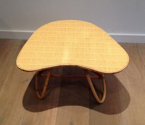 Small Rattan Coffee Table, 1970s-BA-1365679