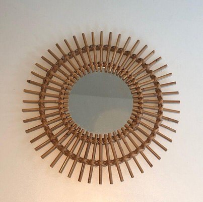 Small Rattan Mirror-BA-1365505