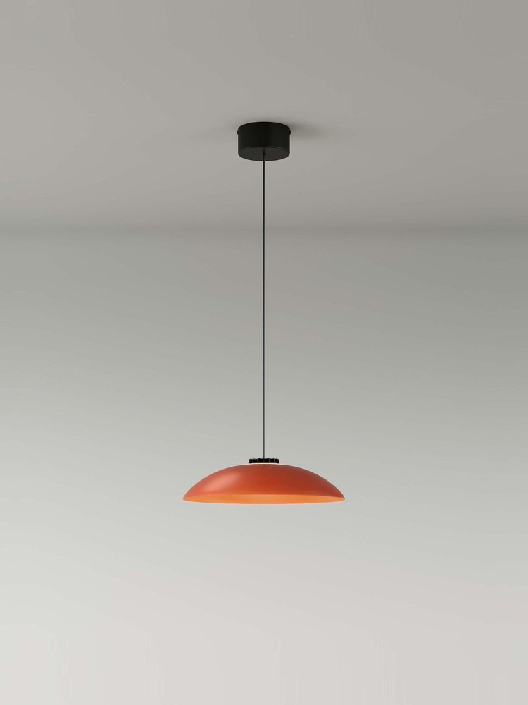 Small Red Headhat Plate Pendant Lamp by Santa & Cole