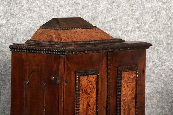 Small Renaissance Cabinet in Chiselled Iron & Walnut-DXD-2023653