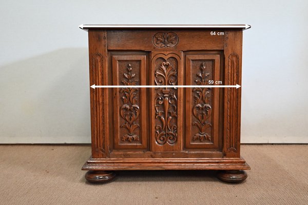 Small Renaissance Oak Chest, Early 1900s-RVK-1420402