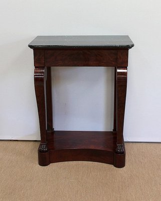 Small Restoration Period Console in Mahogany Veneer, Early 1800s-RVK-955978