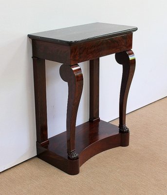 Small Restoration Period Console in Mahogany Veneer, Early 1800s-RVK-955978