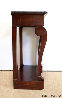 Small Restoration Period Console in Mahogany Veneer, Early 1800s-RVK-955978