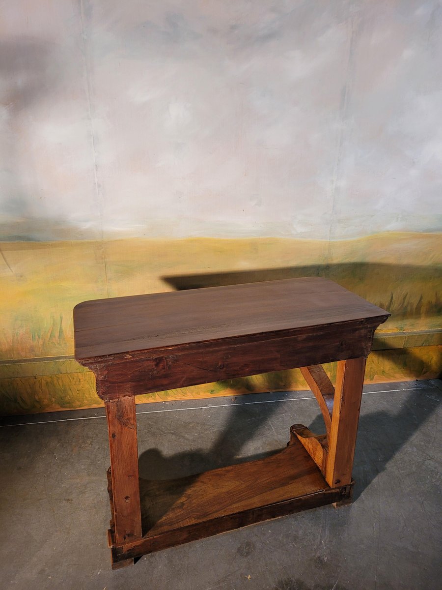 Small Restoration Period Console in Walnut, 1830s