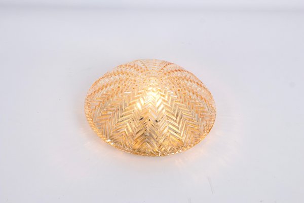 Small Round Glass Flush Mount attributed to Limburg, Germany, 1970s-UGR-1756246