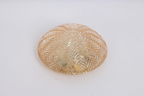 Small Round Glass Flush Mount attributed to Limburg, Germany, 1970s-UGR-1756246