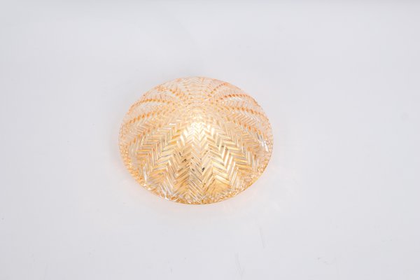 Small Round Glass Flush Mount attributed to Limburg, Germany, 1970s-UGR-1756246