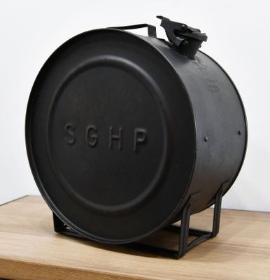 Small Round Industrial Shelf, 1950s-GU-881527