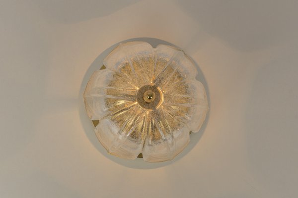 Small Round Murano Glass Flush Mount from Limburg, Germany, 1970s-UGR-1272806