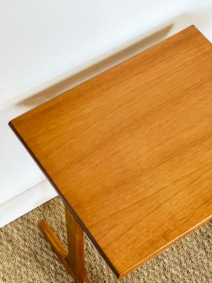 Small Scandinavian Teak Coffee Table, 1960s-PLK-2020030