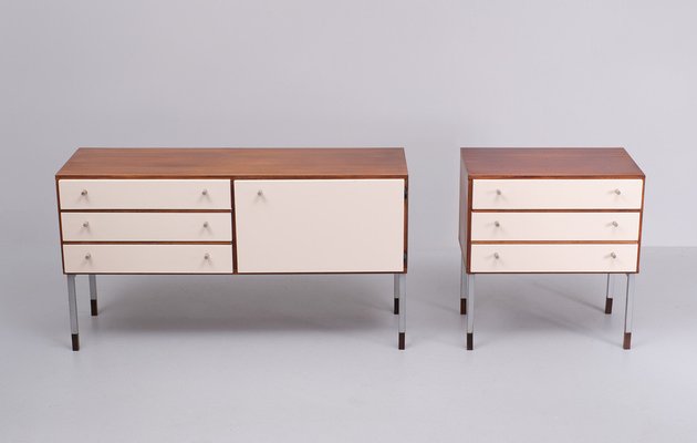 Small Sideboard and Cabinet from Simplalux, the Netherlands, 1972, Set of 2-GCG-1793102